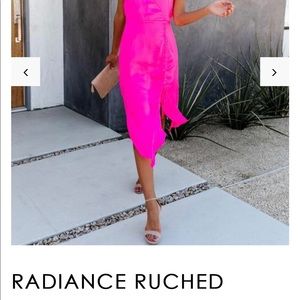 Hot pink bright dress